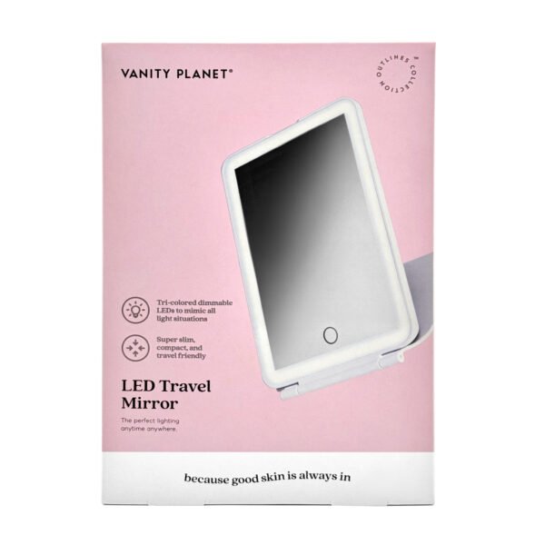 LED travel mirror