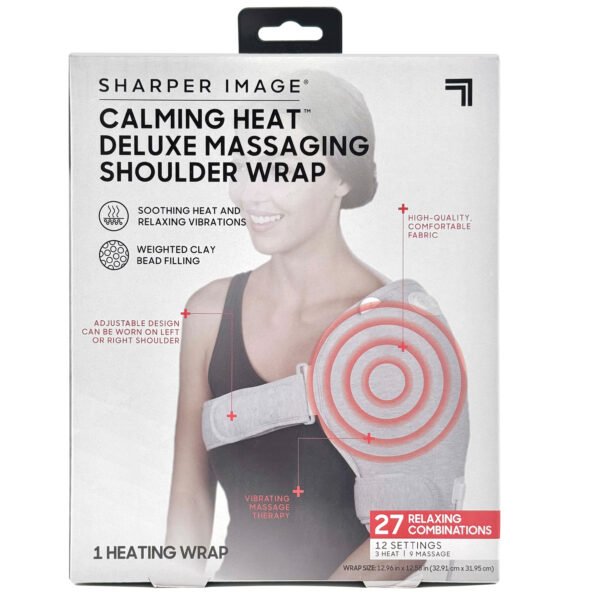 Massaging shoulder wrap