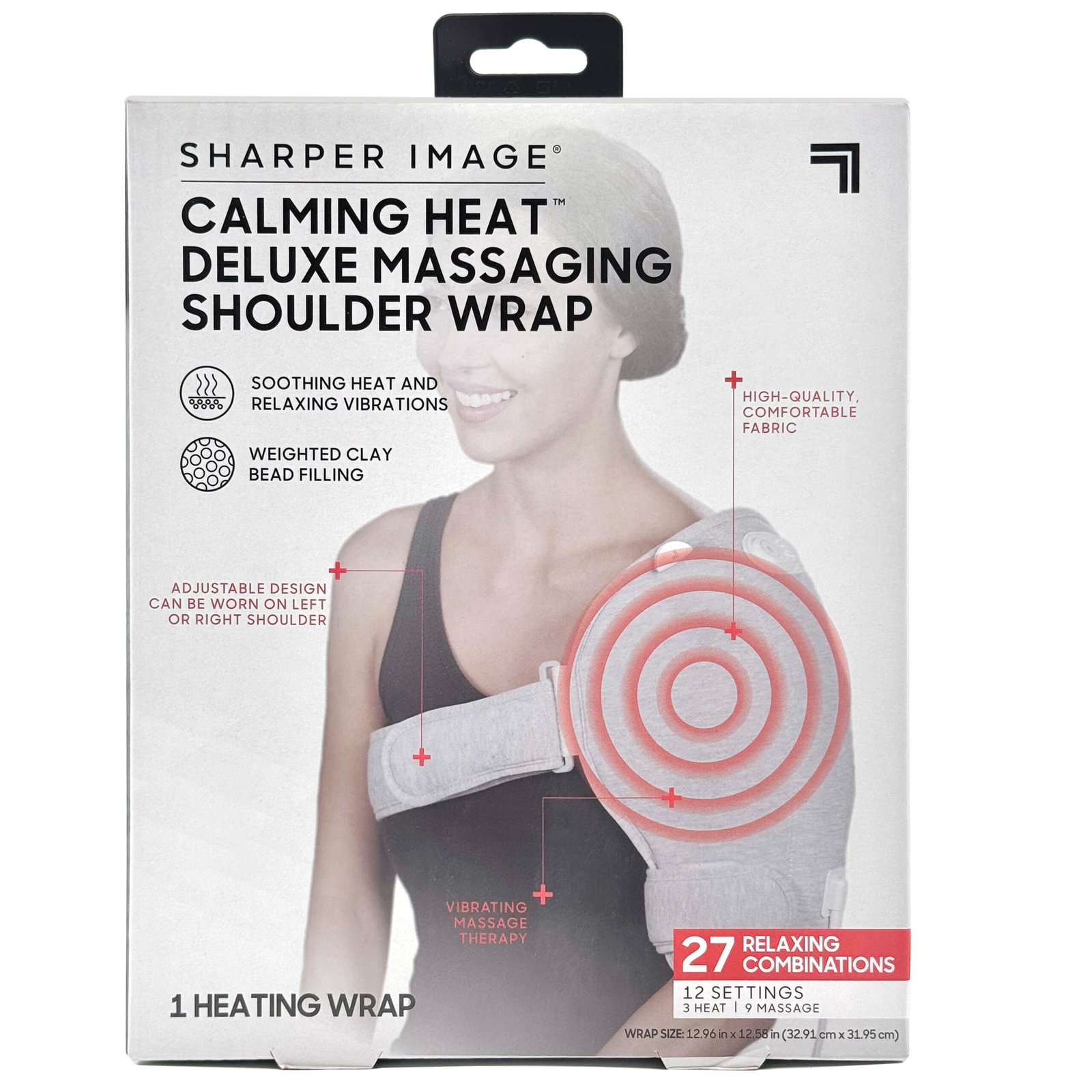 Massaging shoulder wrap