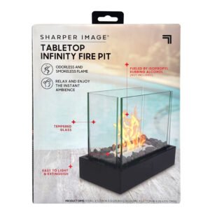 Tabletop infinity fire pit